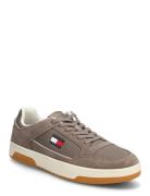 Tjm Cupsole Leather Mix Material Brown Tommy Hilfiger