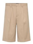 Stretch Twill Elasticated Shorts Beige Lindbergh