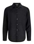 Jprblalawrence Linen Ls Shirt Sn Black Jack & J S