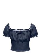 Koghillary Aop Smock S/S Top Cs Jrs Navy Kids Only