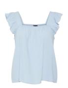 Pcpia Sl Top Wvn Noos Blue Pieces