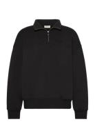 Ls Spacer Mock Neck Qtr Zip Black Calvin Klein