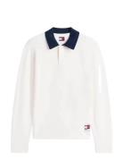 Tjm Reg Wvn Lbl Rugby Sweat Ext White Tommy Jeans