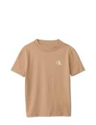2-Pack Monogram Top Beige Calvin Klein