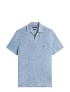 Slub Oxford Pique Reg Polo Blue Tommy Hilfiger