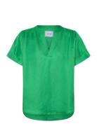 Msjuno Linen Blouse Green Minus