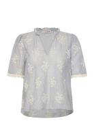 Conni Blouse Blue A-View