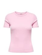 Jdylucky S/S O Neck Top Jrs Noos Pink JDY