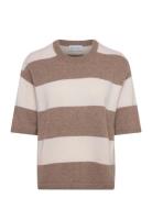 Boxy T-Shirt Striped Patterned Davida Cashmere