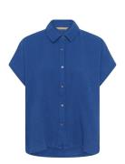 Cumyra Elina Ss Shirt Blue Culture
