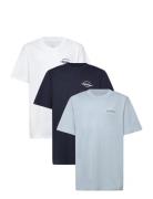 Jjbrandon Tee Ss Crew Neck 3Pk Mp Jnr White Jack & J S