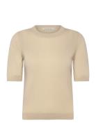 Pd-Vigga Ss Lurex Knit Cream Pieszak