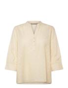 Pd-Mabel Dobby Dot Shirt Cream Pieszak