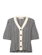 Pd-Marianne Ss Cardigan Patterned Pieszak
