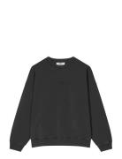 Compact Cotton Atli Sweatshirt Black Mads Nørgaard