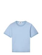 Single Cotton Grace Tee Blue Mads Nørgaard