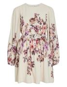 Visofila Pla O-Neck Ls Short Dress/Dc/Ln Patterned Vila