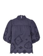 N-Marilyn Blouse Navy Noella