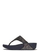 Lulu Multi-Tonal Glitter Toe-Post Sandals Navy FitFlop