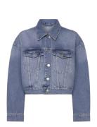 W Cropped Denim Jacket Blue HOLZWEILER