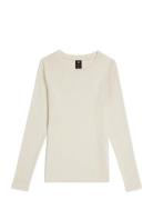 A Line Slim Rib R T L\S Wmn Cream G-Star