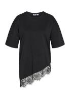 Nmeasy Lace Detail S/S T-Shirt /Tnt Black NOISY MAY