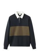 100% Cotton Polo Sweatshirt Navy Mango