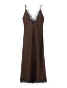 Satin Camisole Dress Brown Mango