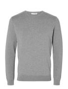 Slmberg Crew Neck Noos Grey Selected