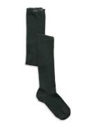 Cotton Tights Green Melton
