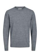 Jjebasic Knit Crew Neck Noos Grey Jack & J S