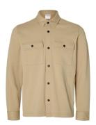 Slmjackie Sweat Jacket Noos Beige Selected