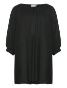Kcami 3/4 Sl Tunic Black Kaffe Curve
