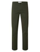 Slm196-Straight New Miles Flex Pant Noos Green Selected