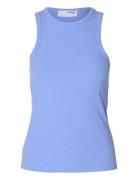 Slwanna O-Neck Tank Top Noos Blue Selected