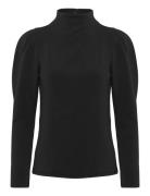 Slffenja Ls T-Neck Top B Black Selected
