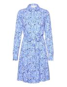Slfevig Ls Short Dress D2 Blue Selected