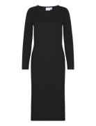Viarmer L/S Long Dress Black Vila