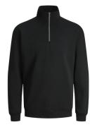 Jjebradley Sweat Half Zip Noos Black Jack & J S