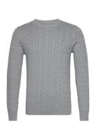 Classic Cable Knit Sweater Grey GANT