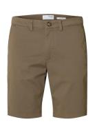 Slhslim-Miles Flex Shorts Noos Brown Selected