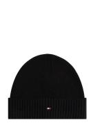 Th Flag Pima Cotton Beanie Black Tommy Hilfiger