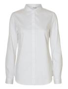 Slwromie Ls Fitted Shirt Noos White Selected
