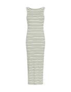 Mschgubbi Rasmia Sl Dress Stp Cream MSCH Copenhagen