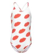 Octopus Kid Swimsuit White The Animals Red THE ANIMALS OBSERVATORY