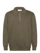 Half Zip Polo Sweat Green Lindbergh