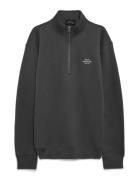 Standard Half Zip Logo Sweat Grey Mads Nørgaard