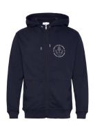 Hook Hooded Zip Sweatshirt Navy Makia