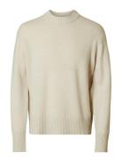 Slmcalle Cashmere Blend Crew Cream Selected