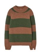 Stripes Brown Boxfish Sweater Brown THE ANIMALS OBSERVATORY